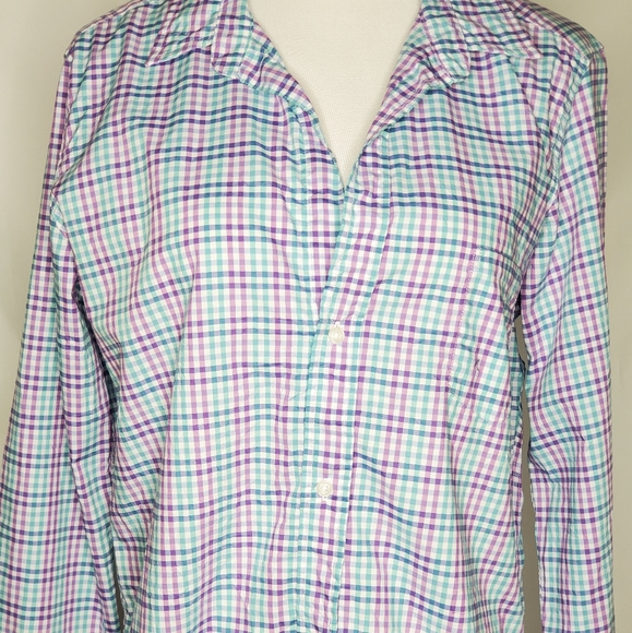 Frank & Eileen Ladies Barry Plaid Button-up Top - Picture 5 of 5